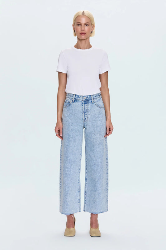 Tate High Rise Bowed Wide Leg