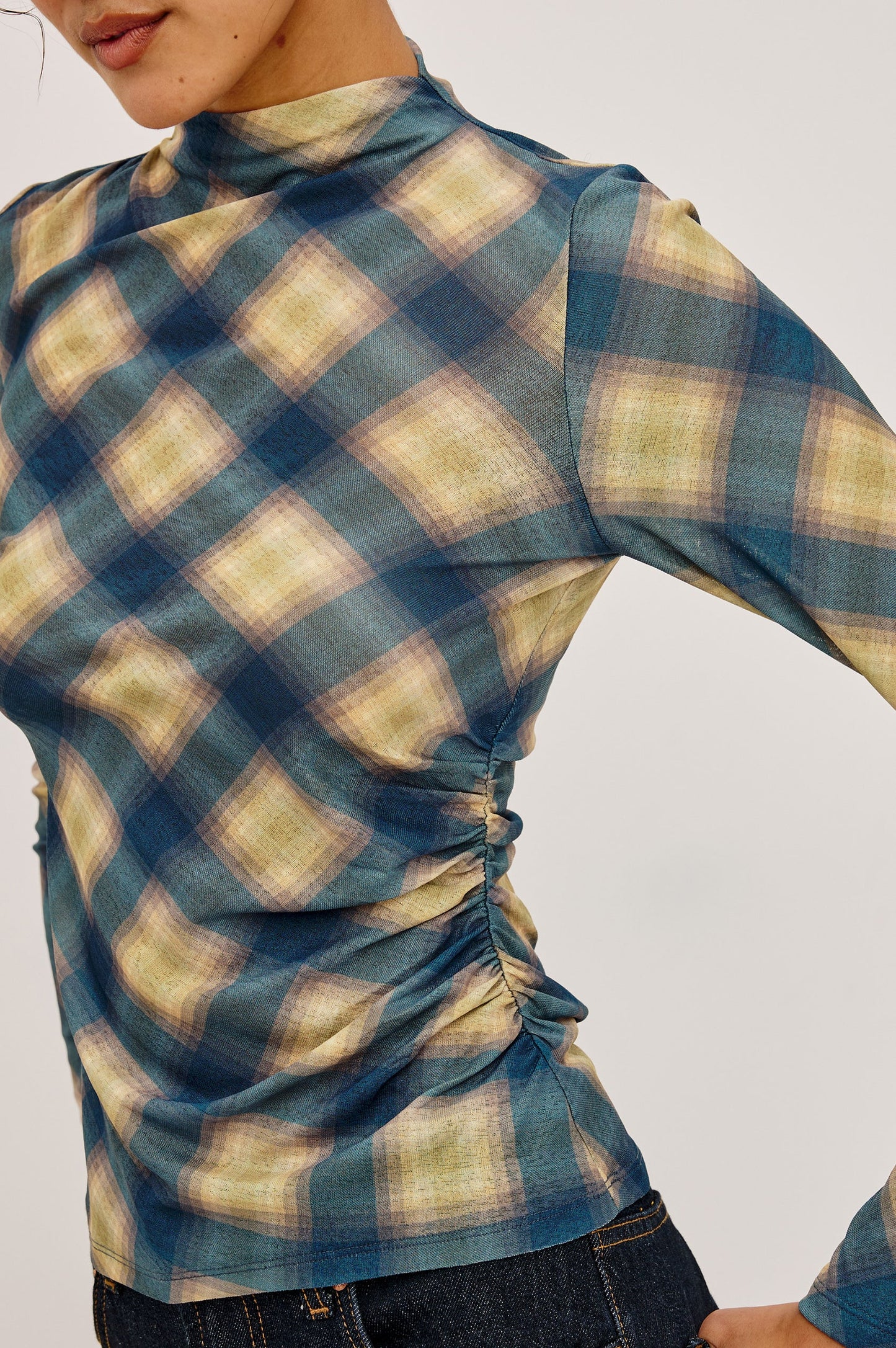 Joelle Plaid Top