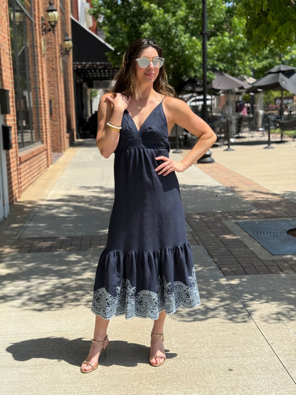 Embroidered Felton Dress
