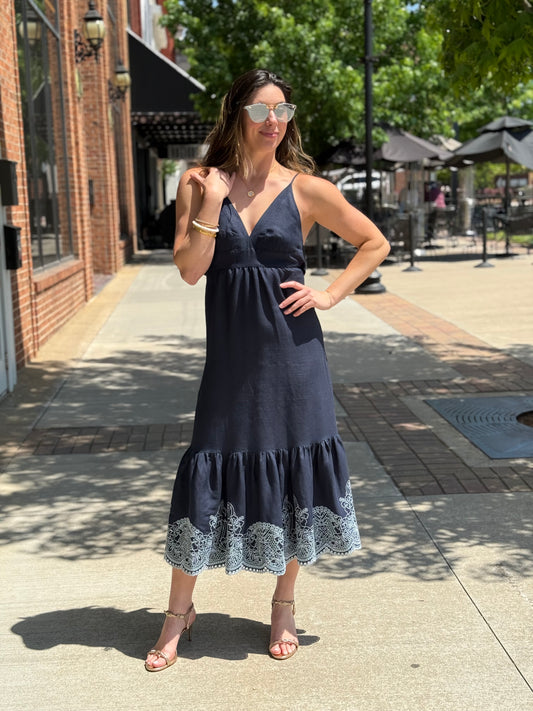 Embroidered Felton Dress