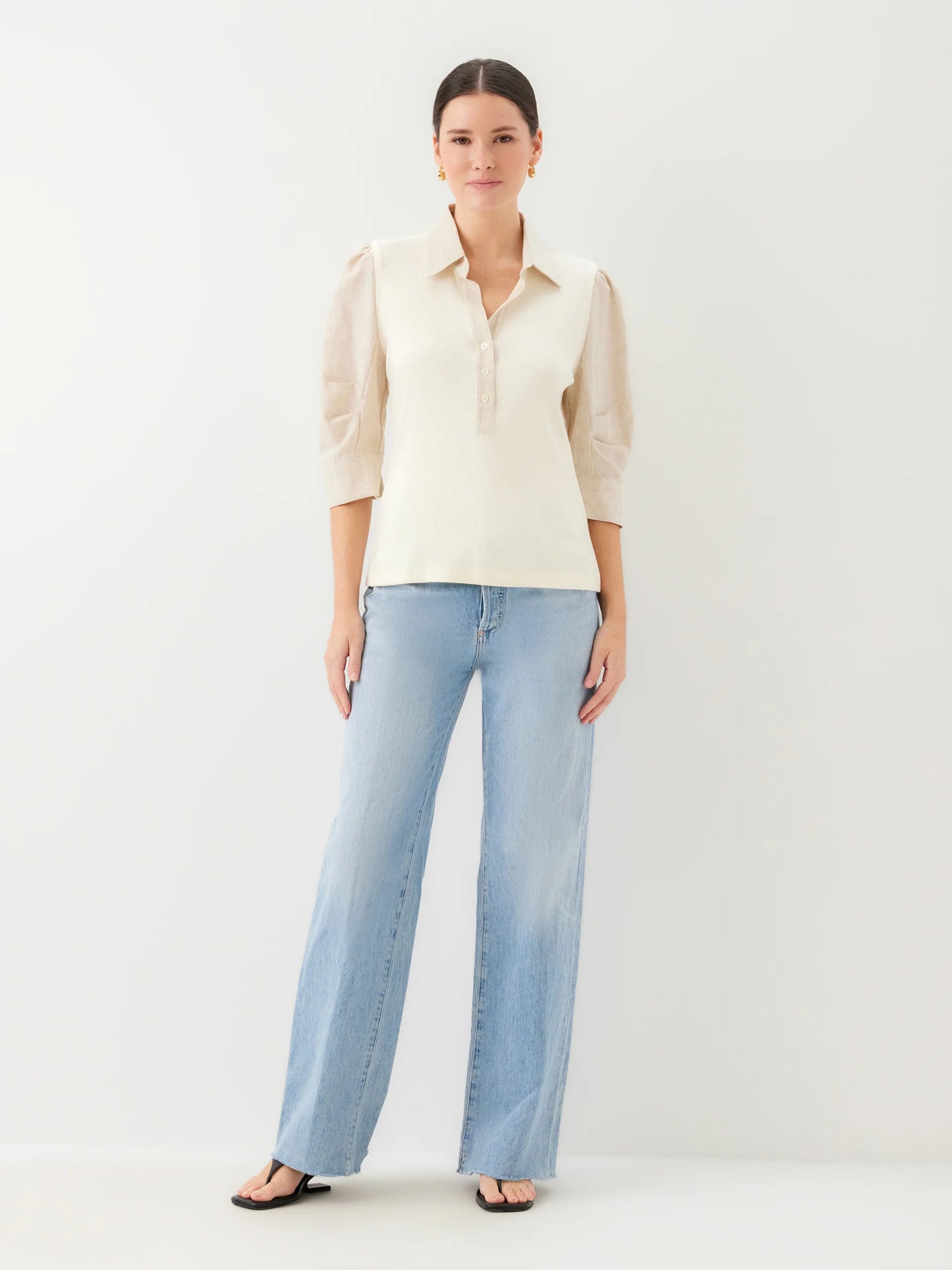 Camden Contrast Henley Top