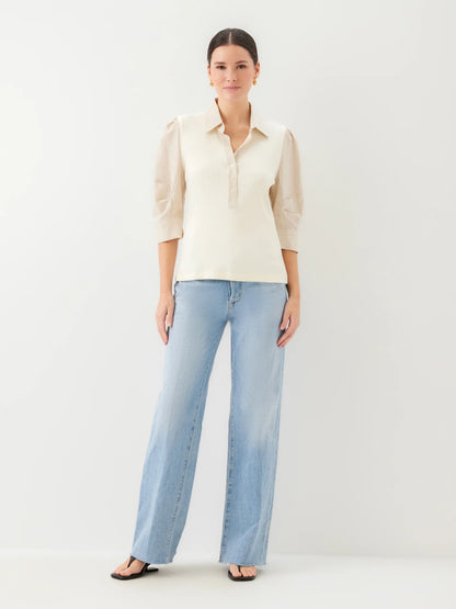 Camden Contrast Henley Top