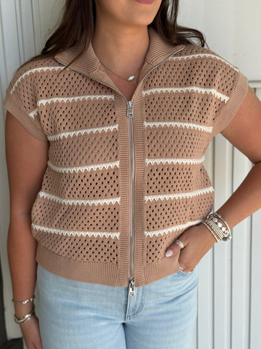 Haney Zip Through Knit