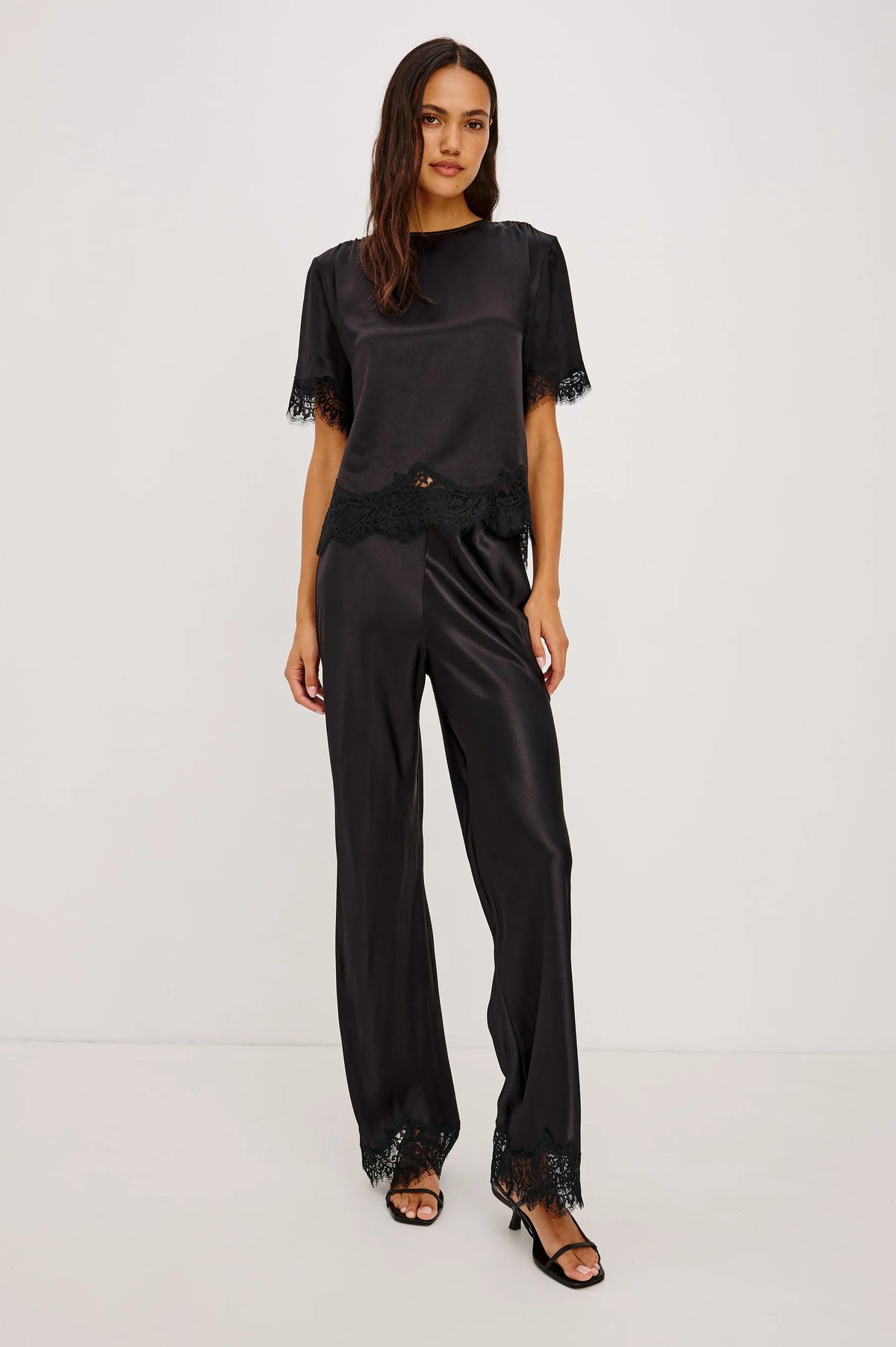 Black Silvi with Lace Pants