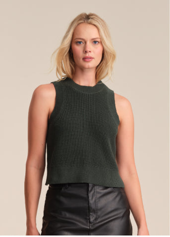 Demi High Crew Neck Sweater tank