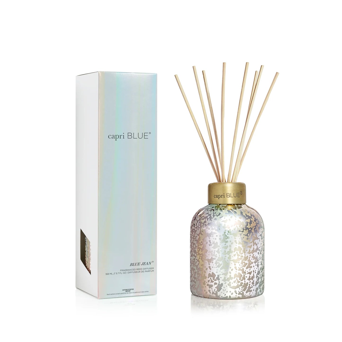 5.7oz Reed Diffuser - Mercury Iridescent - Blue Jean
