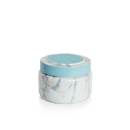8.5oz marble travel tin - Blue Jean