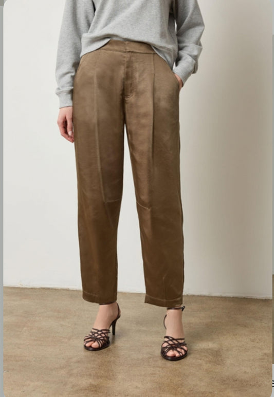 Satin Fly Front Pant
