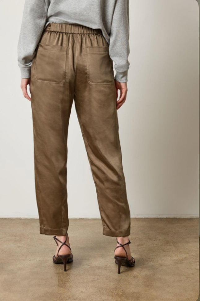 Satin Fly Front Pant