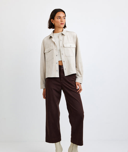 Saige wide leg crop