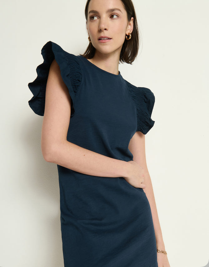 Ellis Ruffle Sleeve Dress