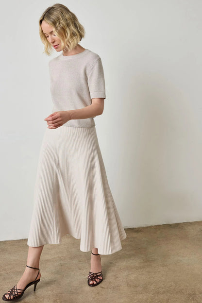 Flared Knit Skirt