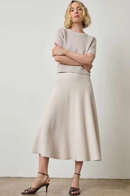 Flared Knit Skirt