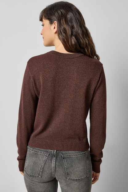 V-Neck Sparkle Cardigan