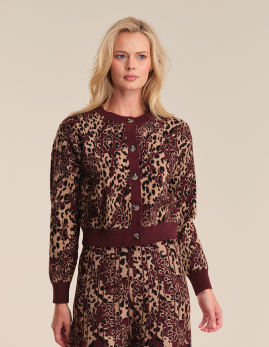 Ollie Leopard Cardigan