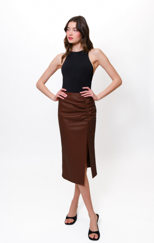 Nelly Skirt - Brown - 4