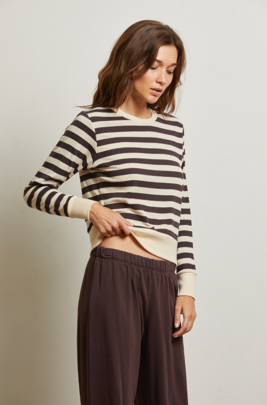 Stef Stripe Luxe Rib Long Sleeve