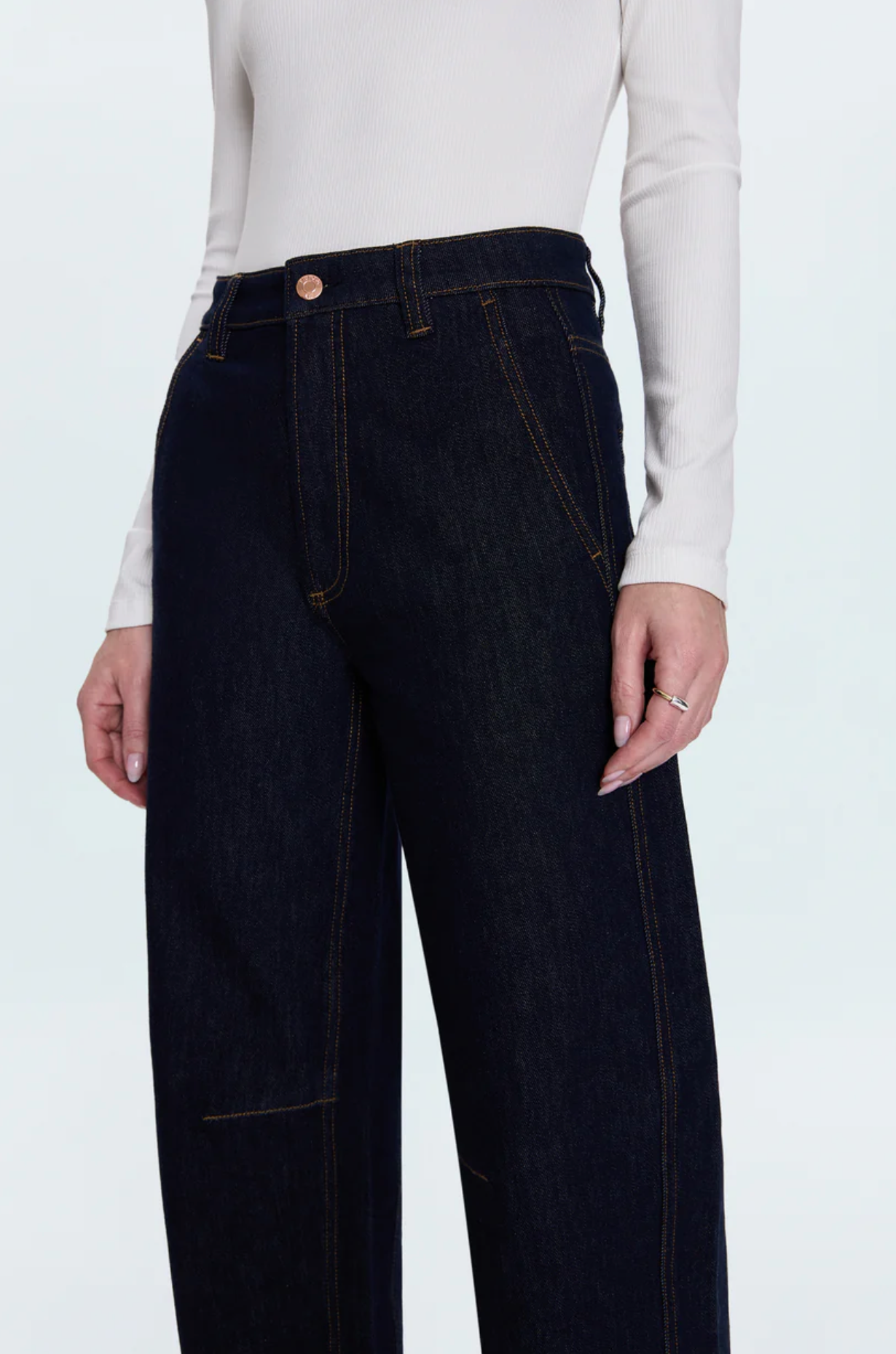 Beau Seamed Crescent Jean