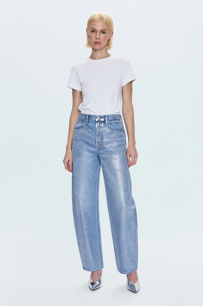 Wes High Rise Barrel Jean