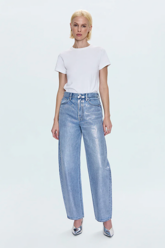 Wes High Rise Barrel Jean