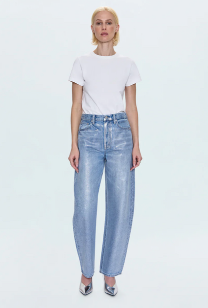 Wes High Rise Barrel Jean