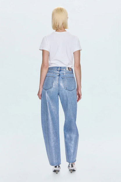 Wes High Rise Barrel Jean