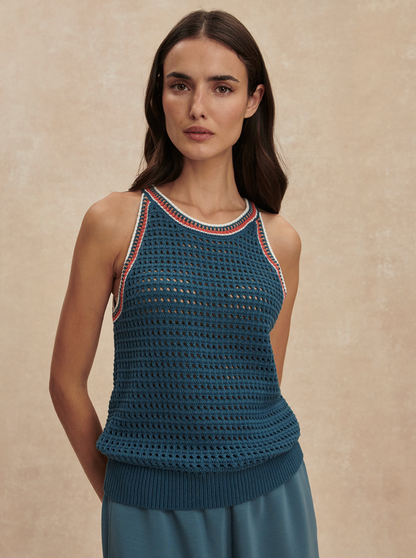 Aberg Halter Knit Top