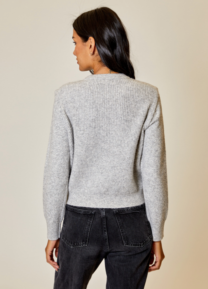 Crewneck Cable Sweater