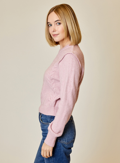 Crewneck Cable Sweater