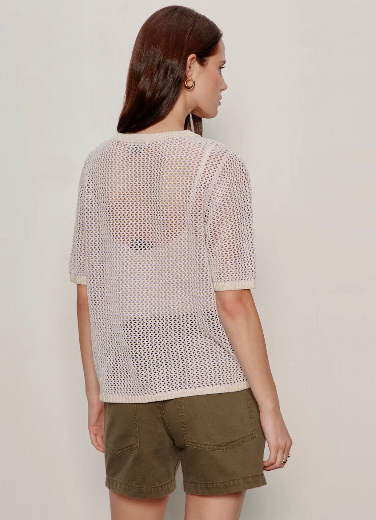 Open Knit Sweater Tee