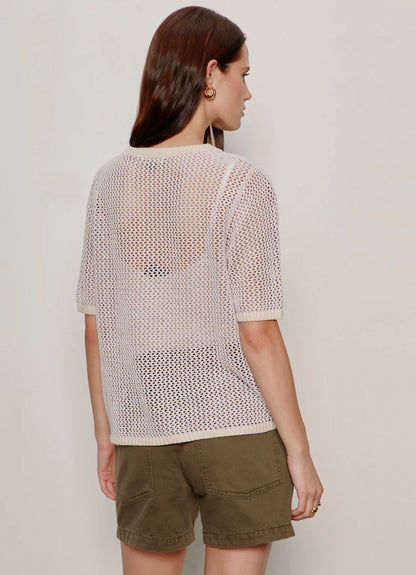 Open Knit Sweater Tee