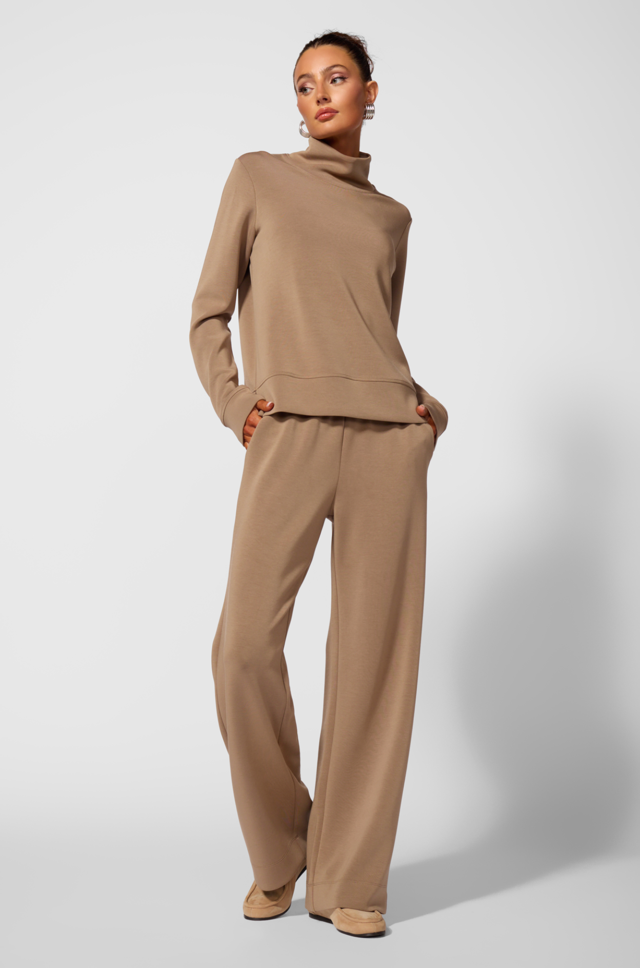 Dreamweave Mock Neck Sweatshirt