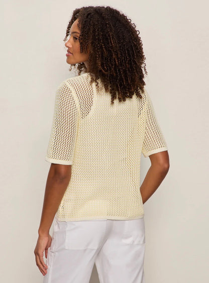 Open Knit Sweater Tee