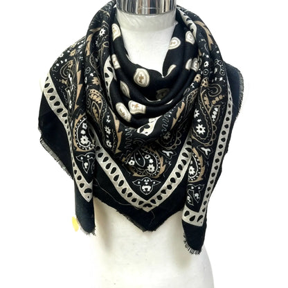 Large Wool Paisley Square
