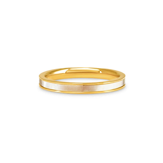 Mollie Mother of Pearl Ring - Gold