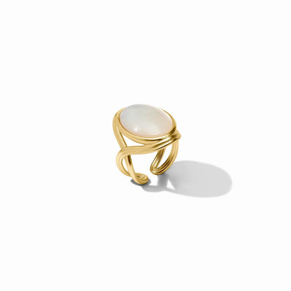 Mother of Pearl Essex Statement Ring
