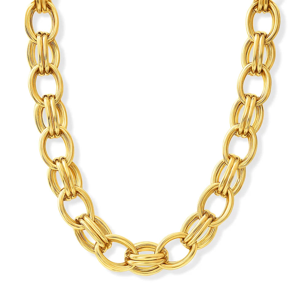 Louella Chunky Double Link Necklace