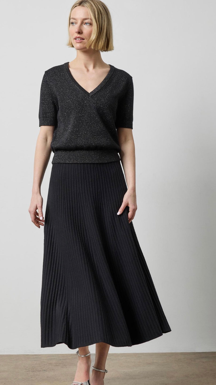 Knit Flared Skirt