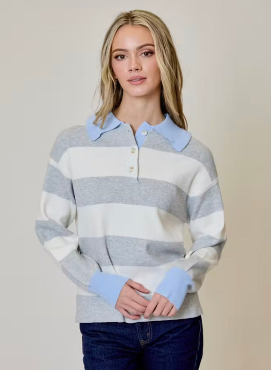 Long Sleeve Rugby Polo