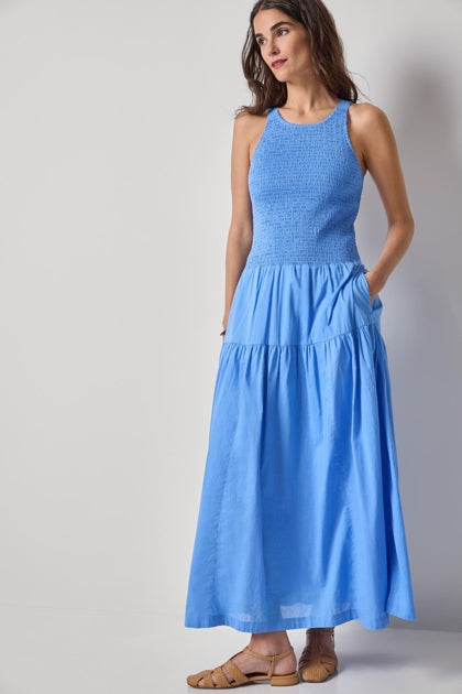 Smocked Bodice Maxi Dress
