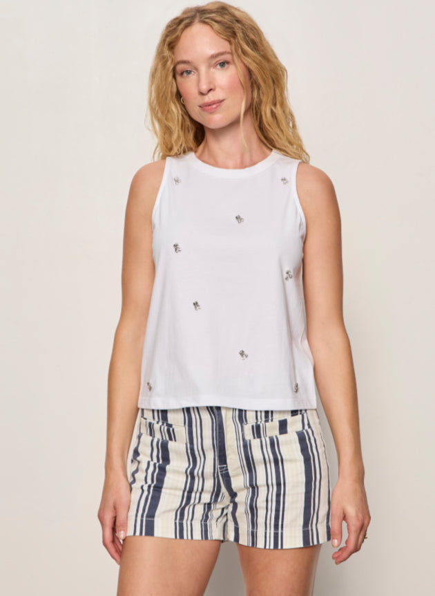 Campari Embellished Tank