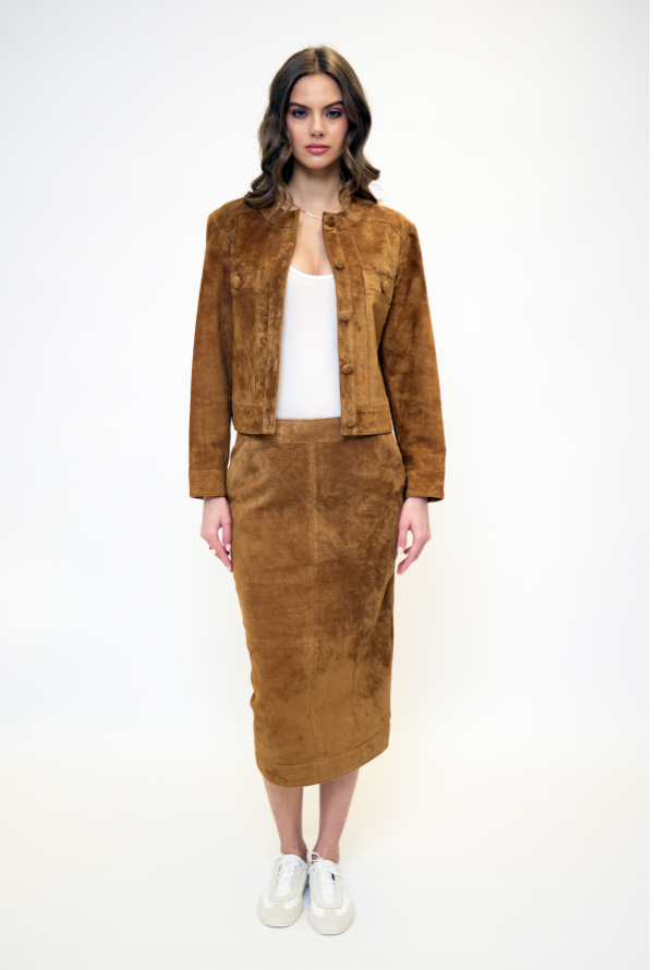 Daphne Genuine Suede Jacket