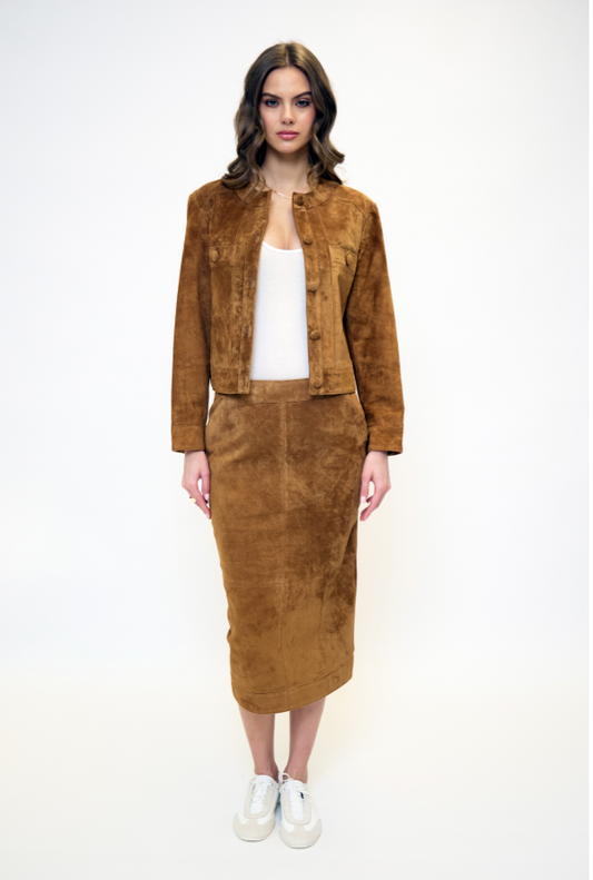 Daphne Genuine Suede Jacket