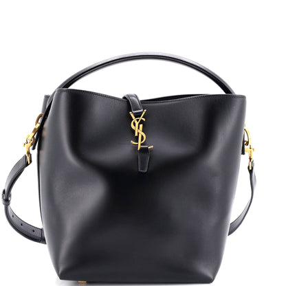 Saint Laurent Le 37 Bucket Bag, Black Leather
