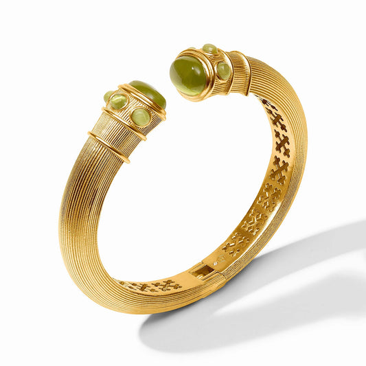 Green Cats Eye Cobblestone Demi Cuff