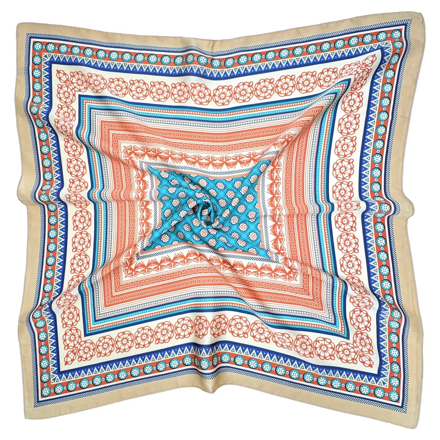 Boho Print Square Scarf