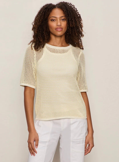 Open Knit Sweater Tee