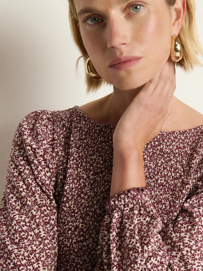 Aidan Smocked Blouse