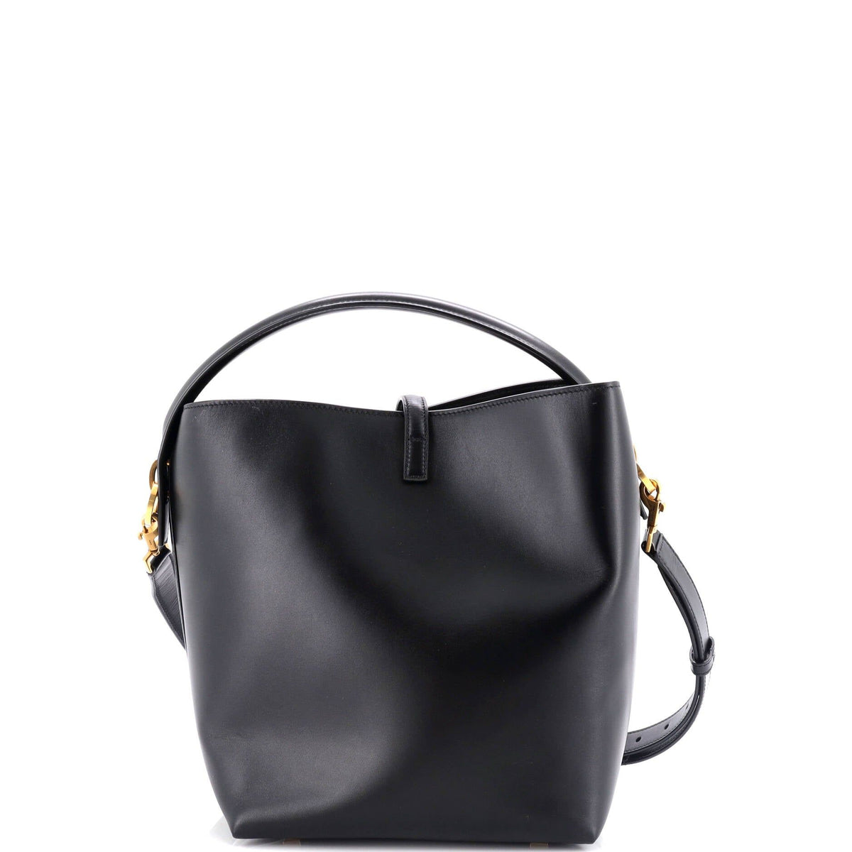Saint Laurent Le 37 Bucket Bag, Black Leather