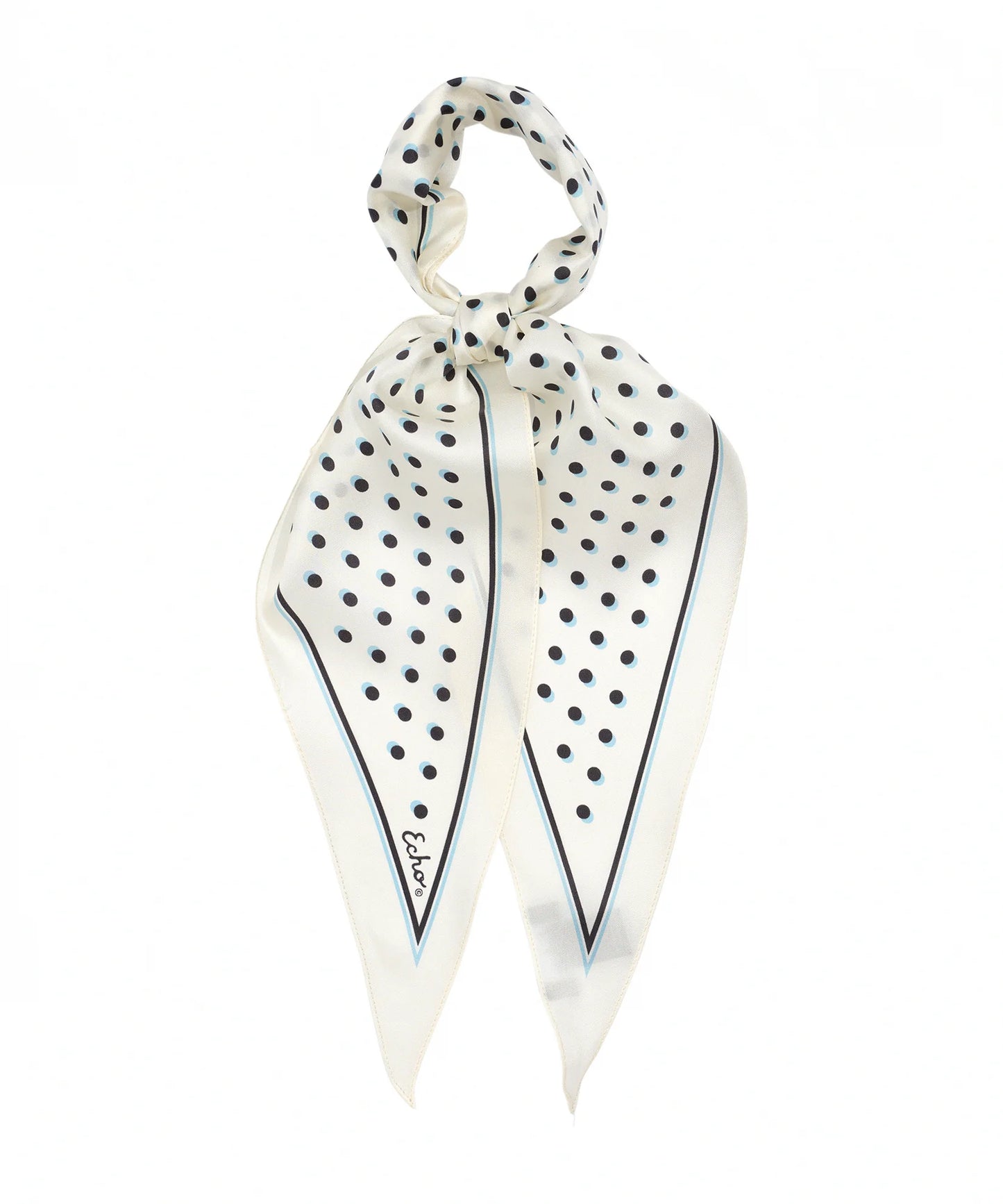 Dot Silk Diamond Scarf